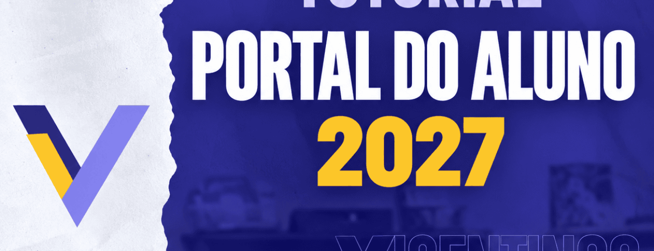 Capa tutorial Portal do Aluno 2027